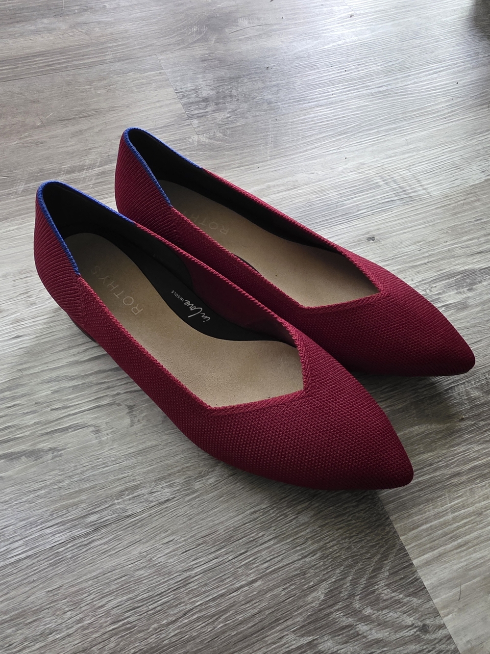 Rothy's The High Point Heels Size 7.5 In Autum Red 1.25" Heel